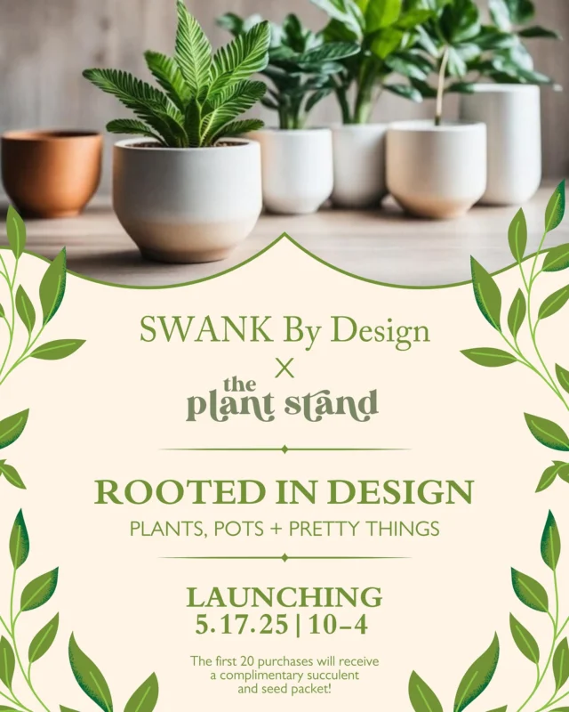 We’ve been keeping a little secret…
🪴 We’re thrilled to announce our newest collaboration: Rooted In Design—a curated partnership with our friends at @theplantstandcny to bring beautiful, live greenery and plants into the shop!
🪴 Join us for the official launch Saturday, May 17th from 10–4. Rachel from The Plant Stand will be in-house with an exceptional assortment of plants and ready to answer all your plant care questions, and Erika will be on hand to help you pair your new leafy friend with the perfect vessel.
🪴 Enjoy light refreshments, door prizes, grab bags, and more. Plus—the first 20 purchases receive a complimentary succulent and seed packet.
🪴 We can’t wait to share this fresh new layer of design with you. See you there!
#popupshop
#plantpopup
#seeyouthere
#seeyousoon
#springfling
#smallbusiness
#shopsmall