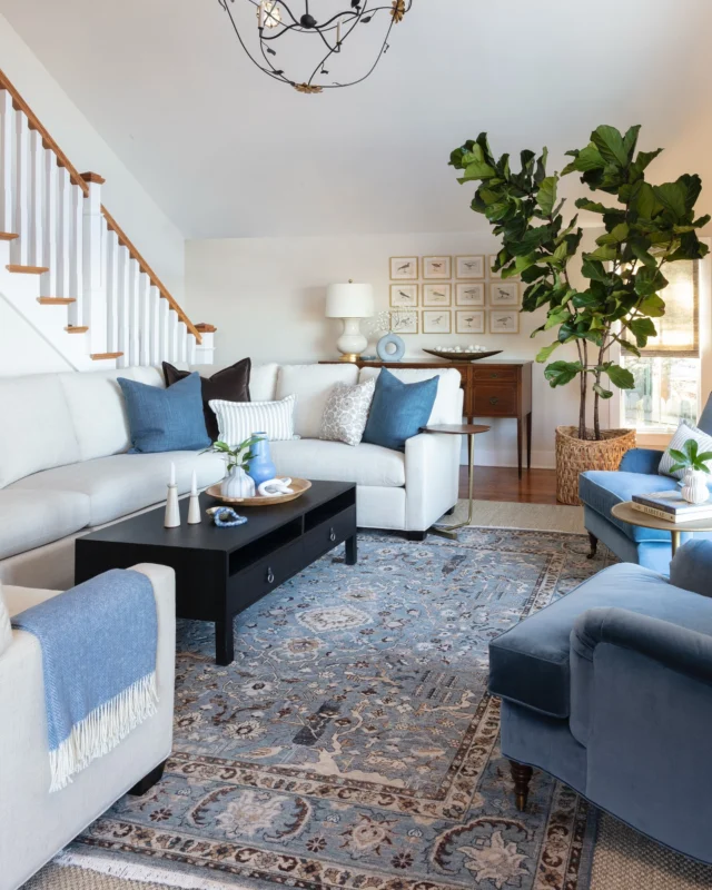 Swipe left to experience the power of a SBD full-service room refresh! ✨
Here’s how we did it:
✔️ Determine which existing furniture, lighting and art pieces to keep and incorporate into the new design (i.e. chandelier, lamps, sideboard, chairs - but reupholster, art, etc.)
✔️ Re-orient the floor plan so that the main seating faces both the lake view and the TV and create a pass-through to access the upstairs guest room without compromising a suitable and welcoming layout
✔️ Soften + update the color palette to one more suited to a lakehouse
✔️ Incorporate vintage pieces and embrace the client’s love of birds without going over the top (if you look really, really close, the rug even has a bird motif! 🐦). Fun fact: we sourced the bird prints from a local antiques show and then had them framed in matching brass frames to create the grid above the client’s existing sideboard.
✔️Add lush linen draperies (thanks @decorfabrics.design and @susanconnor_ny!) to frame the lake view, bring some subtle vertical texture into the space, and warm up the creamy walls and cathedral ceiling that the client had painted just before they hired SBD
✔️ Commission a super comfy 13.5’ u-shaped sectional (thanks @route20sofacompany!) to accommodate family movie nights and sleepovers, but upholstered in a performance fabric that will stand up to every day wear and tear
✔️ Curate a collection of accessories that feel intentional, but not too precious, since this is a family room for a busy family of five
How’d we do? Drop your comments and questions below!
Design + Details // @swankbydesign
Lens // @mattwittmeyer
Project // #projectskaneateleslakeside
Happy you’re here! ✨ Do you have a room, series of rooms or whole home in need of a refresh? We’re here to help! Head to the link in our profile for details about our process and access to our Design Questionnaire. Once received, Erika will be in touch to schedule a complimentary discovery call. ✨
#fullserviceinteriordesign
#interiordesign
#lakehouse
#skaneateleslakehouse
#wholehomerefresh
#thoughtfuldesign
#intentionaldesign