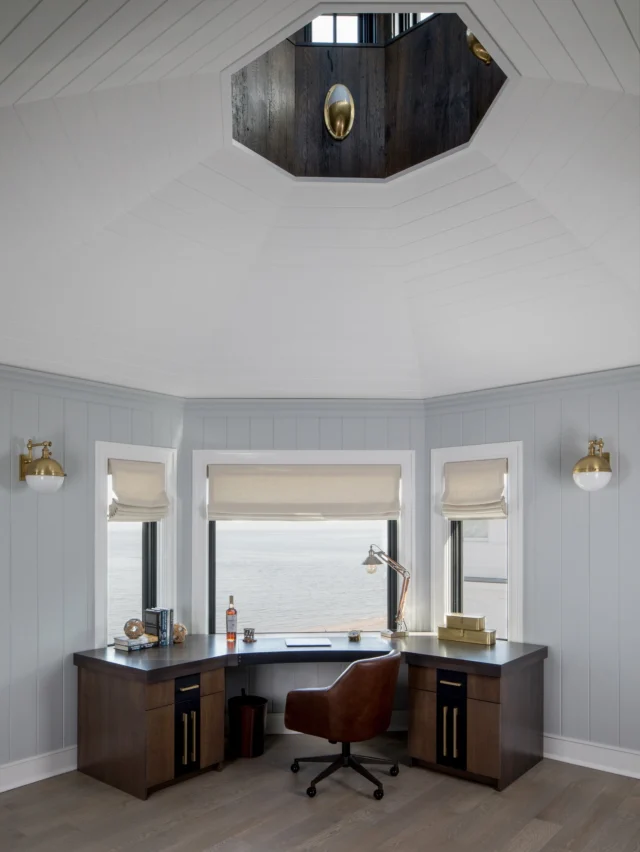 LUXURY WATERSIDE NEW BUILD | A custom desk with a view. 🙌

From the first set of plans to stepping foot on-site, we knew this space overlooking the Long Island Sound was meant for something extraordinary. The solution: this fully custom oak desk featuring a 3” mitered top, navy leather inlay on the doors (one concealing a rollout printer shelf) and a matching leather blotter finished with hand-set brass screws, leather-lined drawers and handmade brass hardware. (Swipe left for some WIP detail shots from our cabinet maker.)

Perfectly positioned to capture natural light and peaceful water views, it’s a blend of craftsmanship and quiet luxury - made for answering emails, inspired thinking, or simply taking in the beauty of the horizon.

Designed in collaboration with and crafted by the talented @haute__atelier, it came to life exactly as imagined.

If thoughtful custom details like this speak to you, here’s how to work with us:
 
➡️ Dreaming up a custom new build or large scale renovation of your current home? We’d love to help shape it with you!

➡️ Did you know our design projects aren’t limited by location? We’re currently working in the Delray Beach-Boca Raton-Highland Beach area of Florida and have completed projects in New York, Connecticut, Delaware, Pennsylvania and beyond.

➡️ Don’t live locally but have - or are dreaming of - a home here in Hamilton, NY? No problem! Distance is not a barrier. Our team can work with you remotely to design, manage, and bring your vision to life!

➡️ Visit our website (link in profile) to complete our design questionnaire. Once submitted, Erika will be in touch to schedule a complimentary 20-minute discovery call. Let’s create something extraordinary together! ✨

Design + Details | @swankbydesign 
Architect | @petercadouxarchitects 
Builder | @gatewaydevelopmentct 
Lens | @raquellangworthy.photo 

#CustomFurnitureDesign
#BespokeInteriors
#CustomMillwork
#LuxuryHomeDesign
#InteriorDetails
#DesignWithAView
#HomeOfficeInspiration
#QuietLuxuryInteriors
#TailoredInteriors
#CustomDesk
#LongIslandSound
#OceansideLiving
#CoastalLuxury
#WaterfrontHome
#EastCoastInteriors
#ConnecticutDesigner