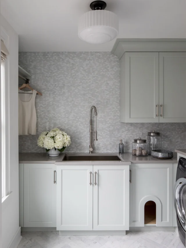 For the SBD team, custom design means thoughtful consideration of every single detail, big and small.
This clever cat door was born out of necessity: our clients asked for a discreet place to stash the litter box for their beloved felines and we wanted to reclaim the often lost corner cabinet space in the laundry room. A little thinking outside the box and voilà - the purr-fect solution! 🐈‍⬛ #seewhatwedidthere
.
.
Design + Details // @swankbydesign⁠
Architect // @petercadouxarchitects⁠
Builder // @gatewaydevelopmentct ⁠
Lens // @raquellangworthy.photo⁠
Project // Hardwick Cottage on the Sound⁠
As featured in // @cottagesgardens⁠